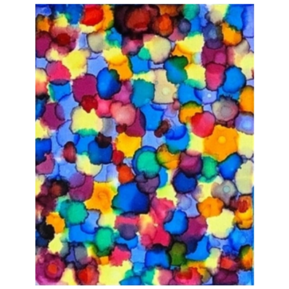 Hand Crafted Abstract Design 11x14 Inches Canvas Painting - Picture 2 of 4